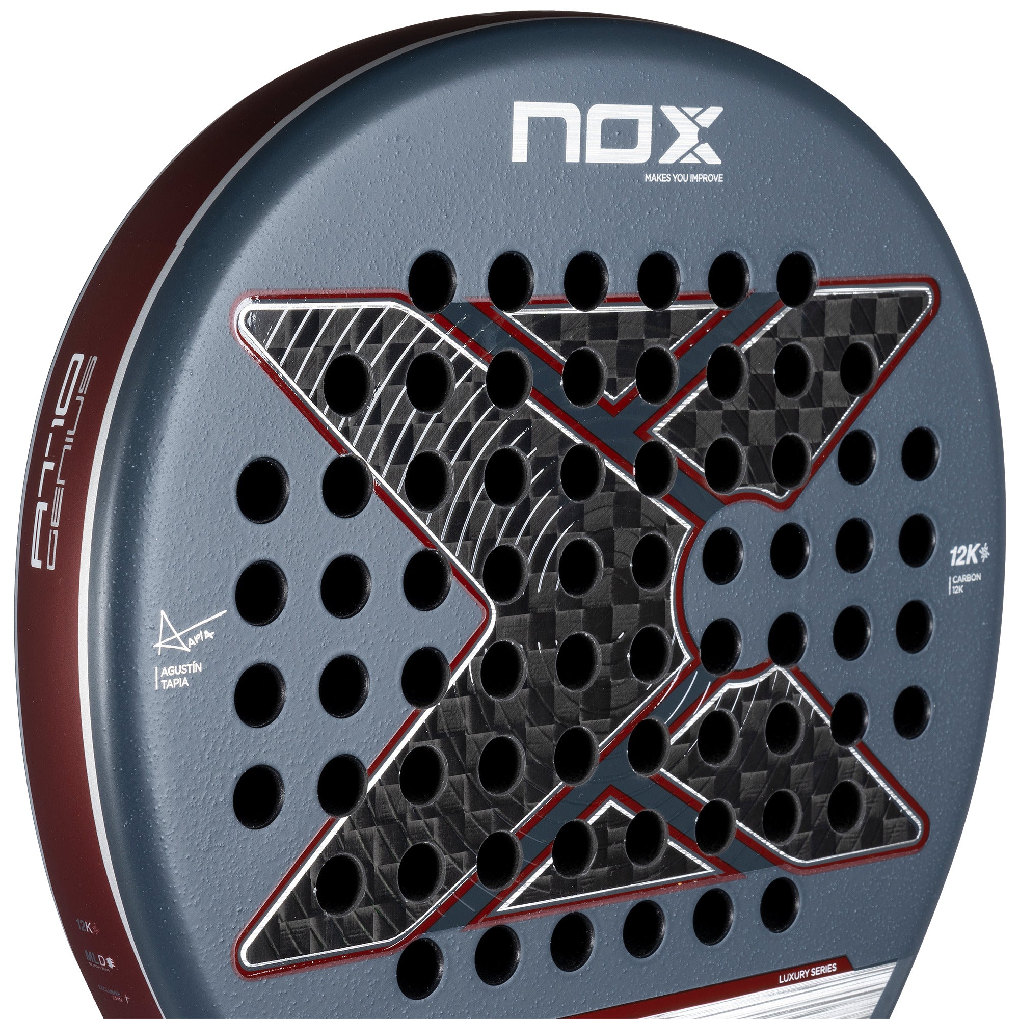 Padel Racket NOX AT10 GENIUS 12K 2025 by AGUSTIN TAPIA | Raket Padel NOX
