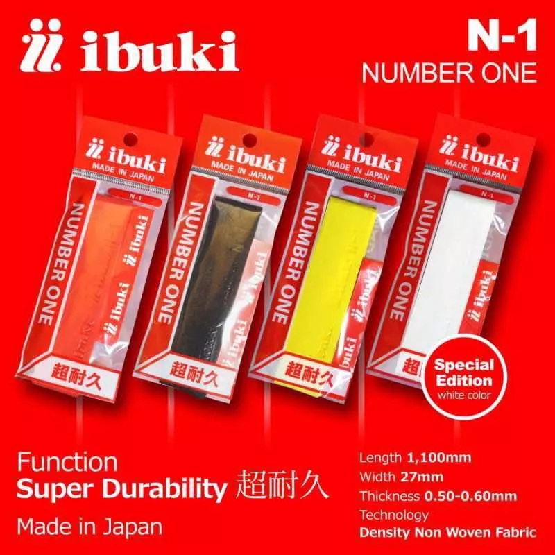Grip Badminton IBUKI NUMBER ONE Original | IBUKI N1| No1| Grip Padel Tennis