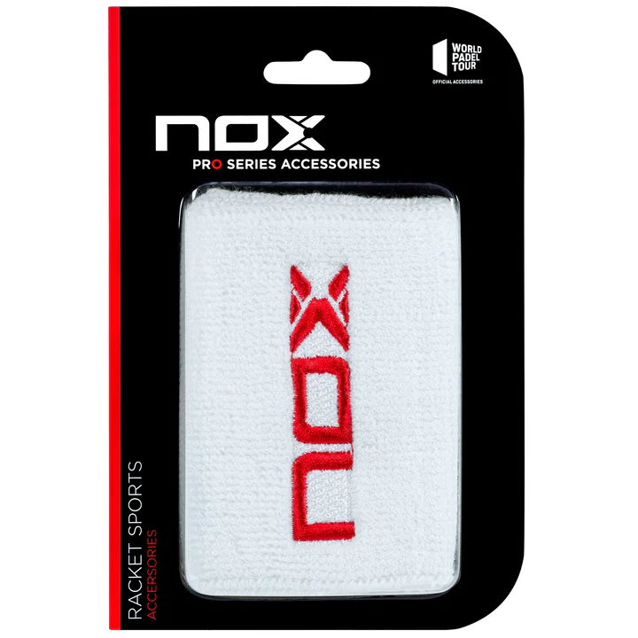 Wristband NOX | Wrist Band Padel - White/Red