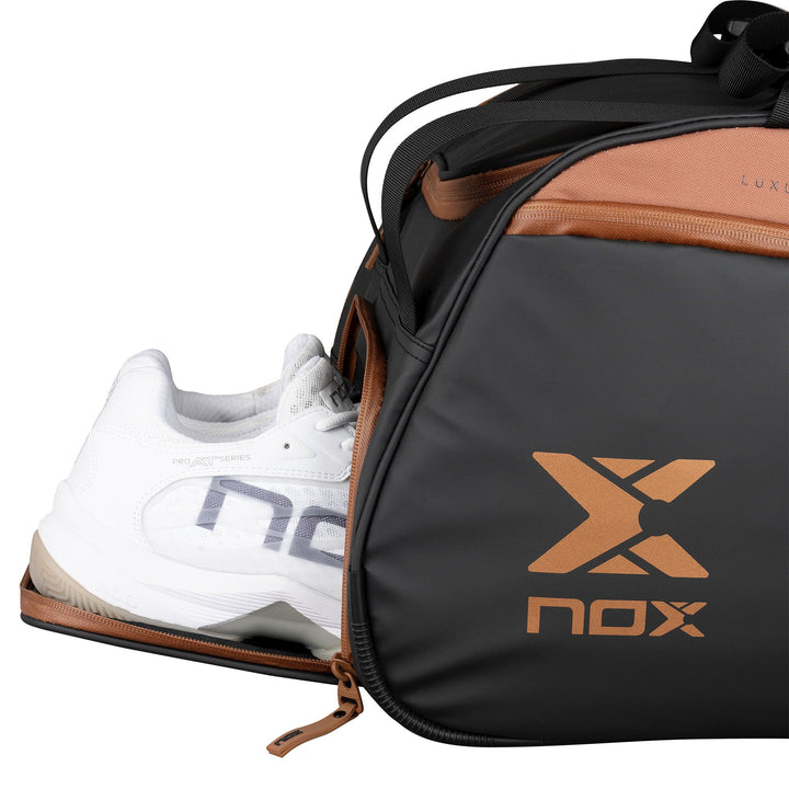 Tas Raket Padel NOX Luxury Open Series Black/Brown | Padel Bag NOX