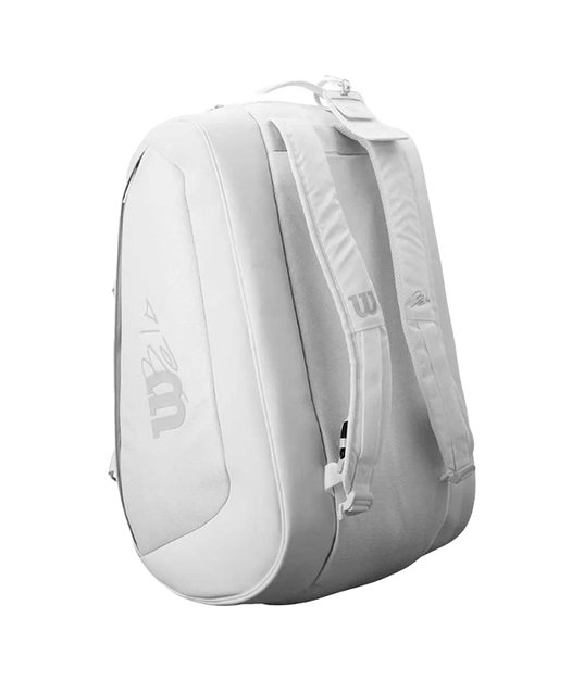 Tas Raket Padel WILSON Bela Super Tour White | Padel Bag WILSON